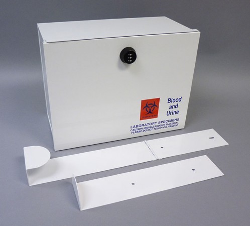 Duramark Metal Lock Box with Combination Lock #36619 shown with optional straps 