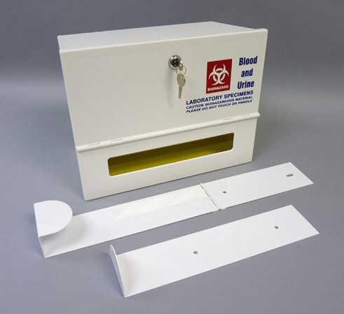 Duramark Standard Plastic Lock Box #36745 shown with optional straps 
