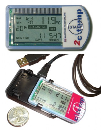 Liquid Crystal Display Temperature Data Loggers 