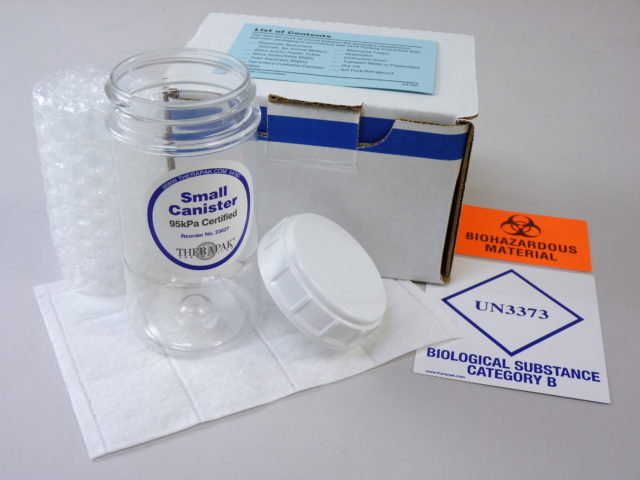 Category B Ambient Shipper with 95kPa Small Canister #37803 